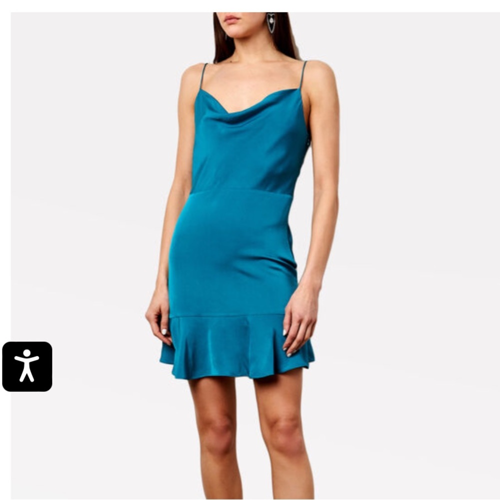 INTERMIX Parked Silk Mini Dress